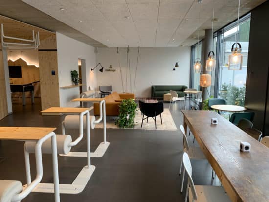 Salle de détente et travail, Tesla Lounge de Dietikon, Zürich