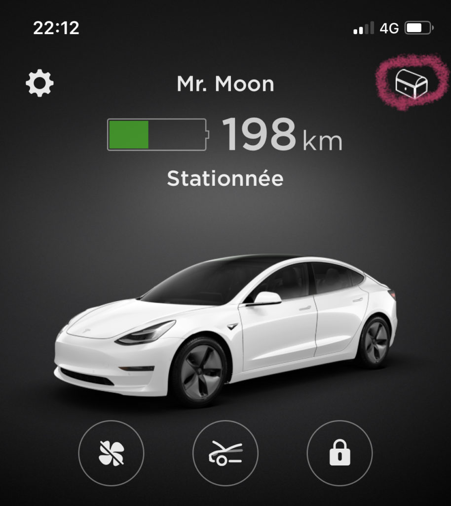 Accéder au parrainage Tesla depuis l'app mobile Tesla