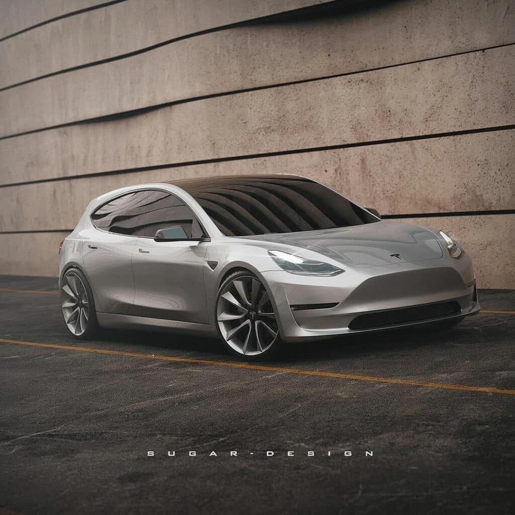 Avant de la Model Q Tesla concept