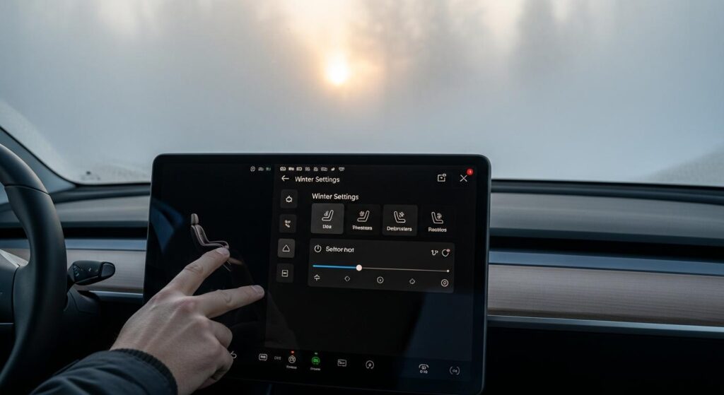 Comment configurer votre Tesla pour l'hiver en 5 minutes ?