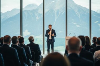 Why did Elon Musk finally agree to go to Davos?