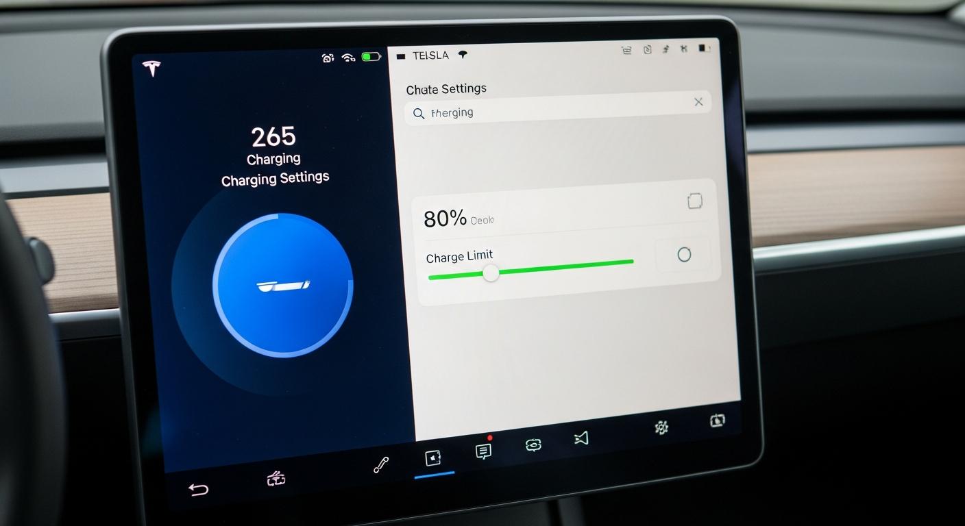 Quelle limite de charge quotidienne choisir pour prรฉserver la batterie de votre Tesla sur le long terme ?