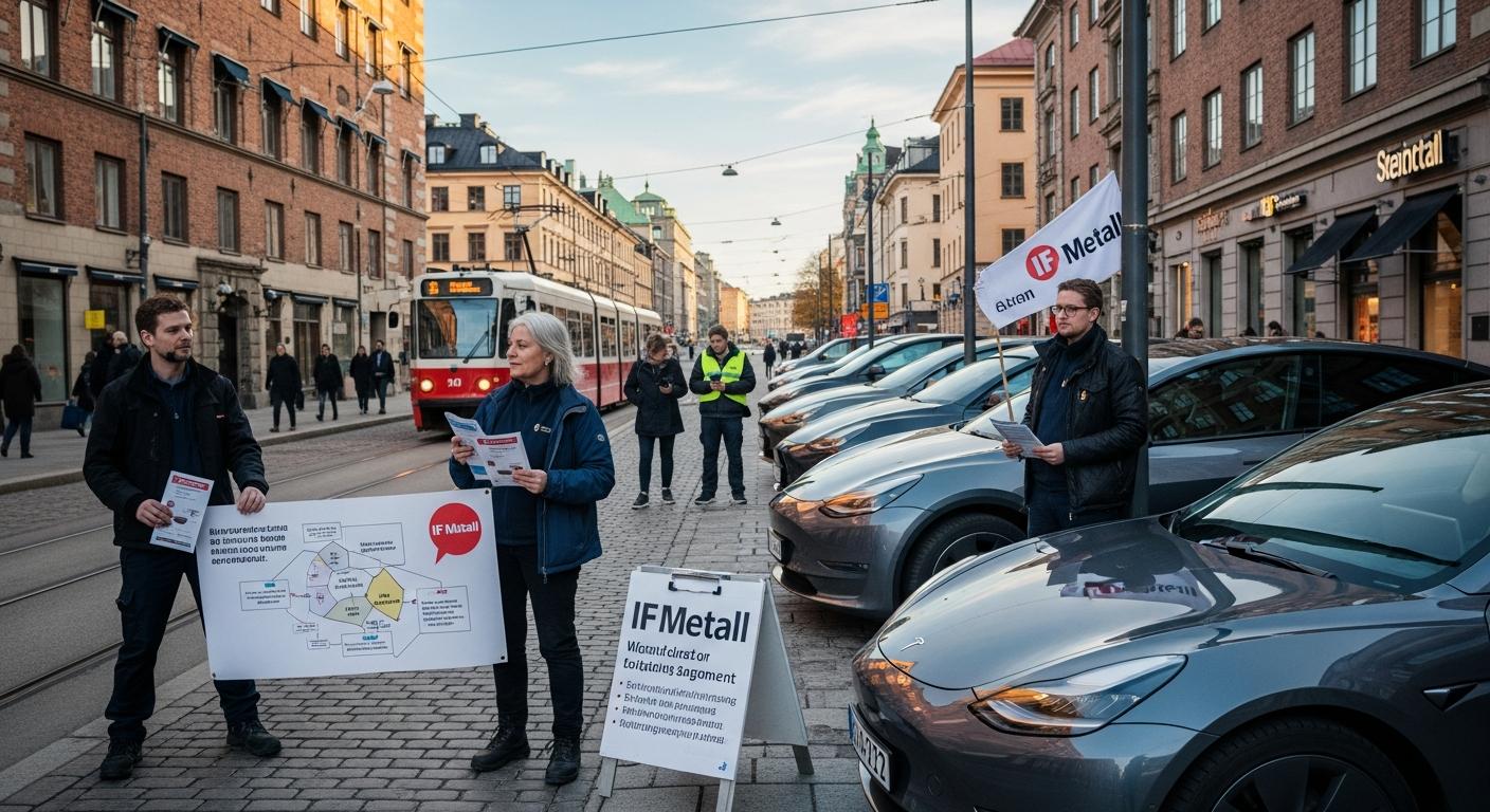 Propriétaires Tesla Suède : ciblés par les syndicats