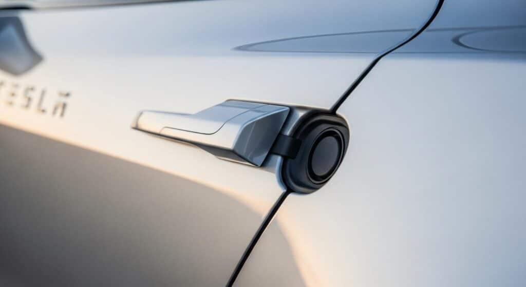 Tesla : dรฉverrouiller le cรขble via la poignรฉe de porte