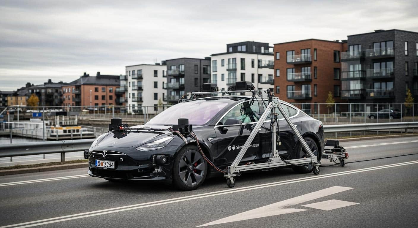 Tesla FSD en Suède : premiers tests urbains autorisés
