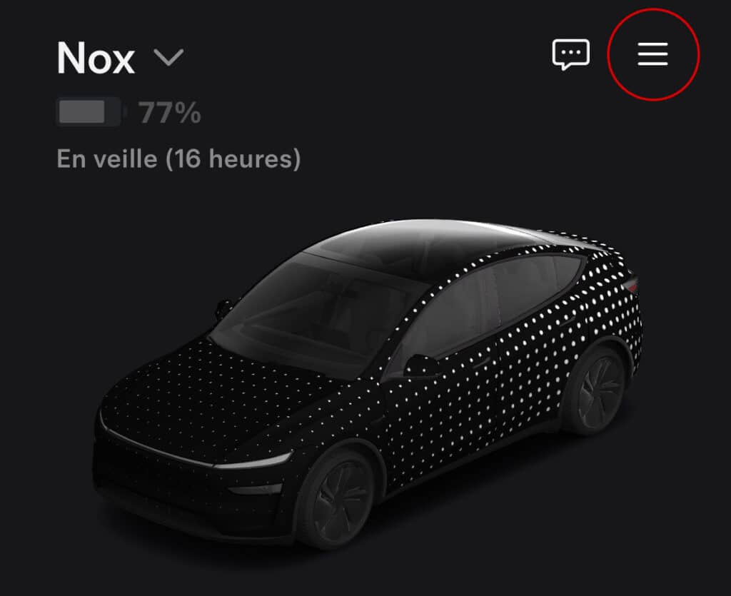 Trouver son code de parrainage Tesla - Etape 1