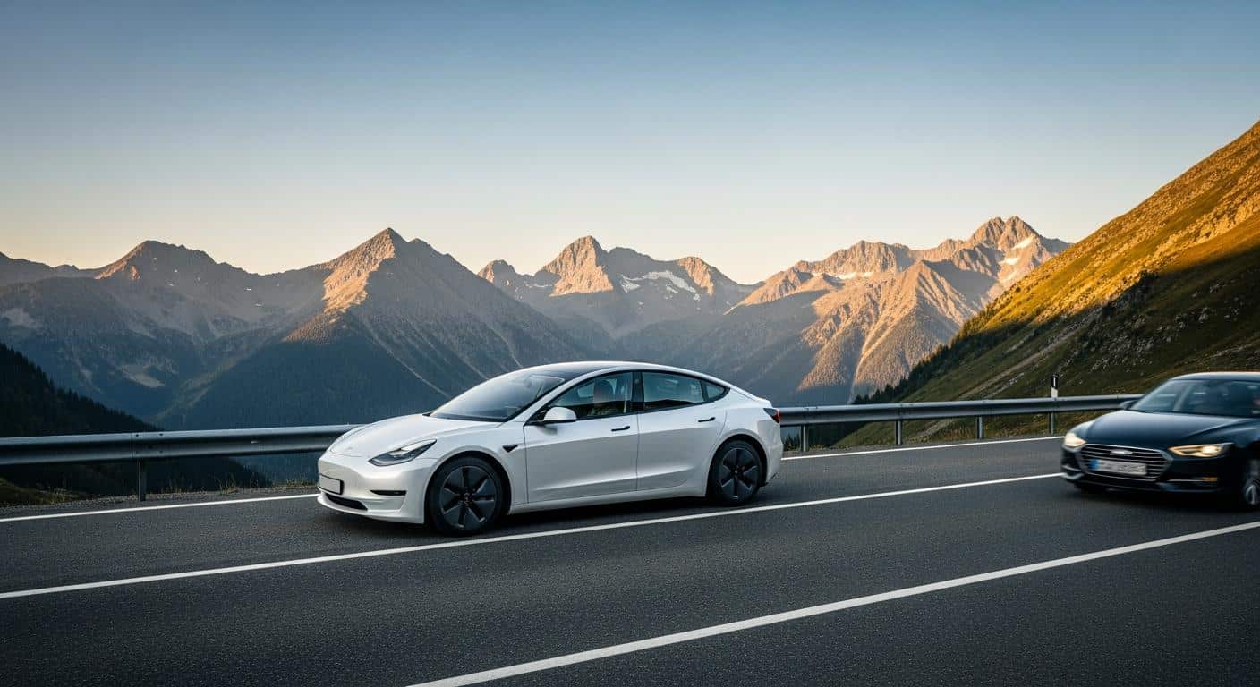 FSD Tesla détecte les conducteurs pressés et se range seul