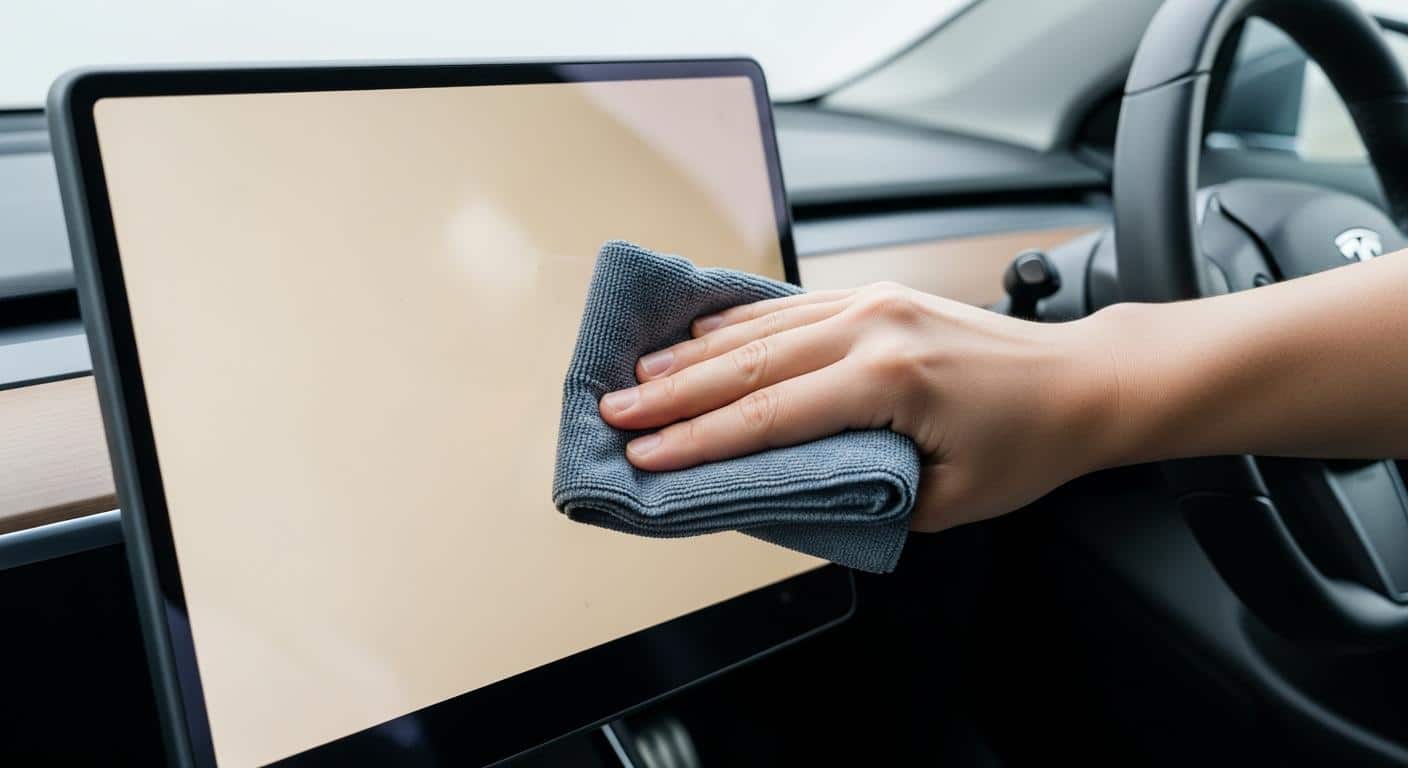 Tesla Clean Picture How to safely clean your Tesla's touchscreen?