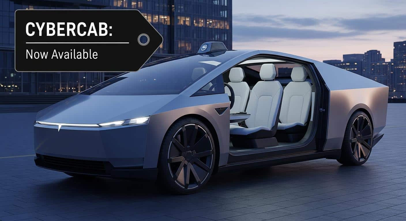 Tesla Cybercab : prix sous 30 000$ et sortie en 2027