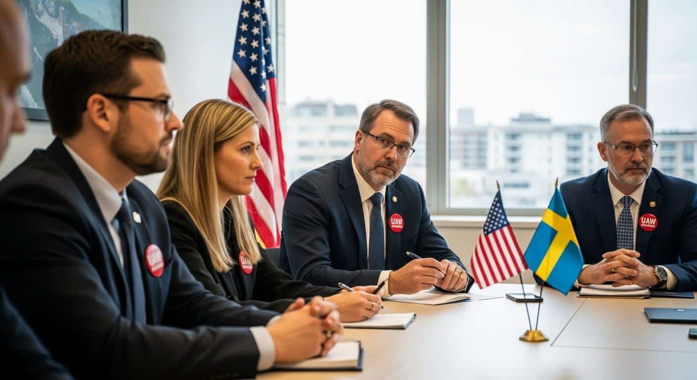 Tesla Suède : l'UAW rejoint le conflit syndical