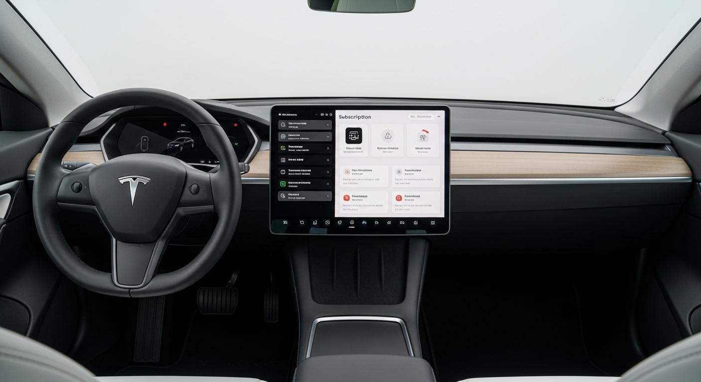 Tesla supprime l'achat du FSD : abonnement obligatoire