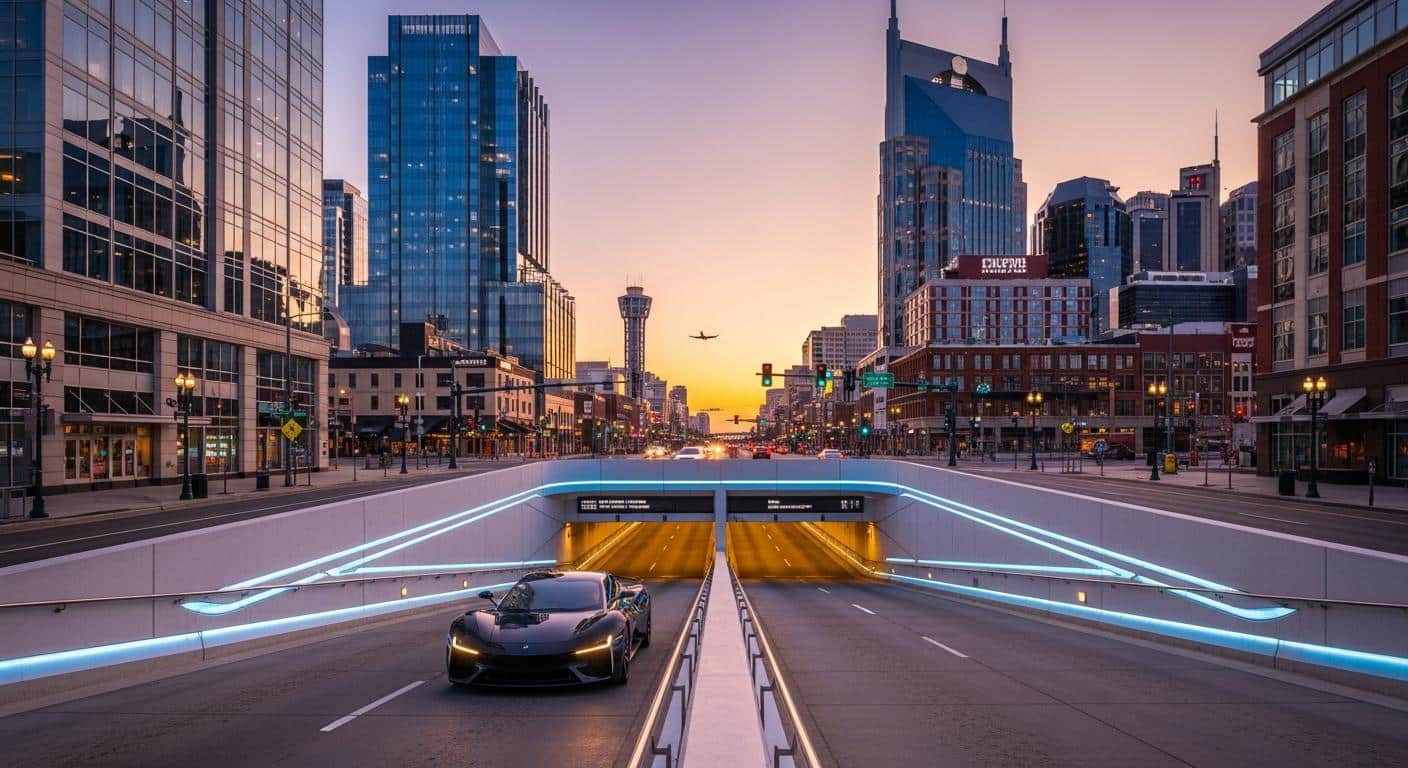 Nashville : tunnel Boring Company validé, 8 min vers l'aéroport