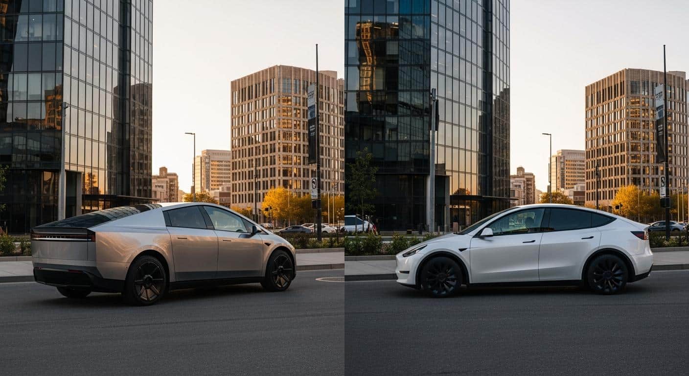 Cybercab vs Model Y : la taille qui change tout