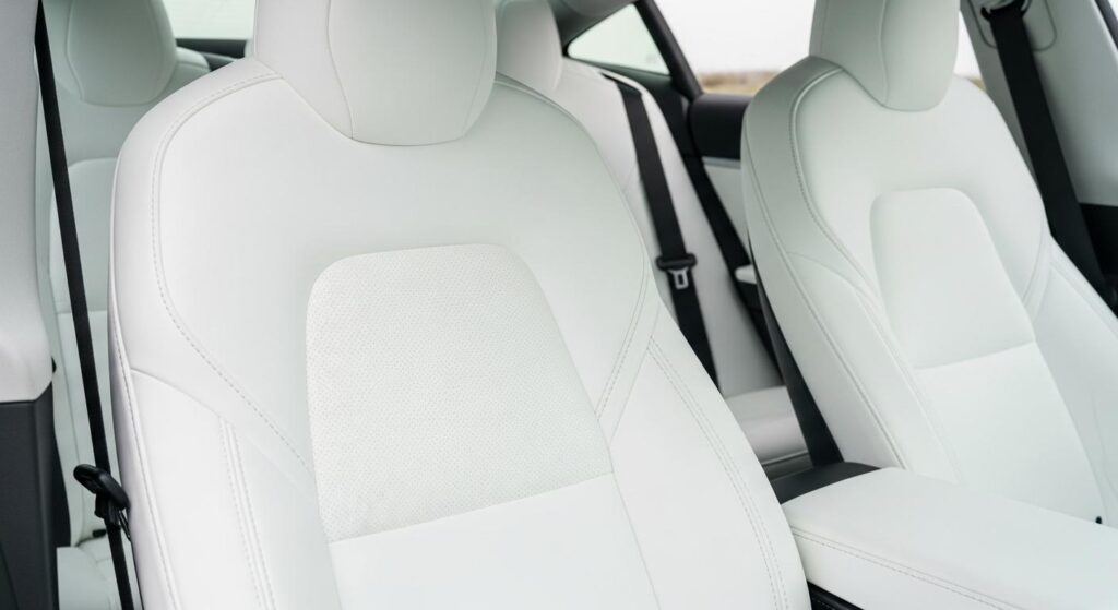 L'intรฉrieur blanc Tesla est magnifique mais salissant et voici comment l'entretenir au quotidien