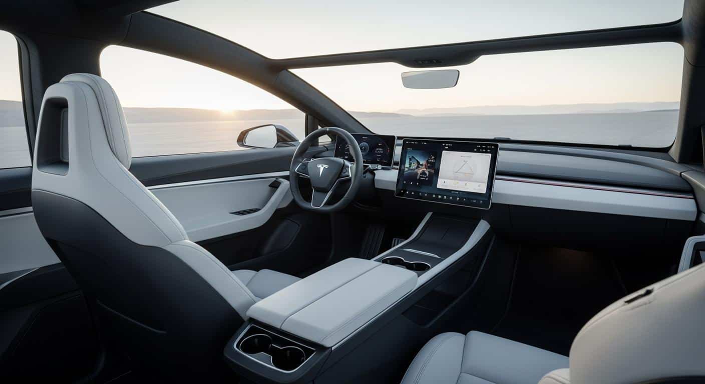Tesla Cybercab : l'intérieur du robotaxi dévoilé