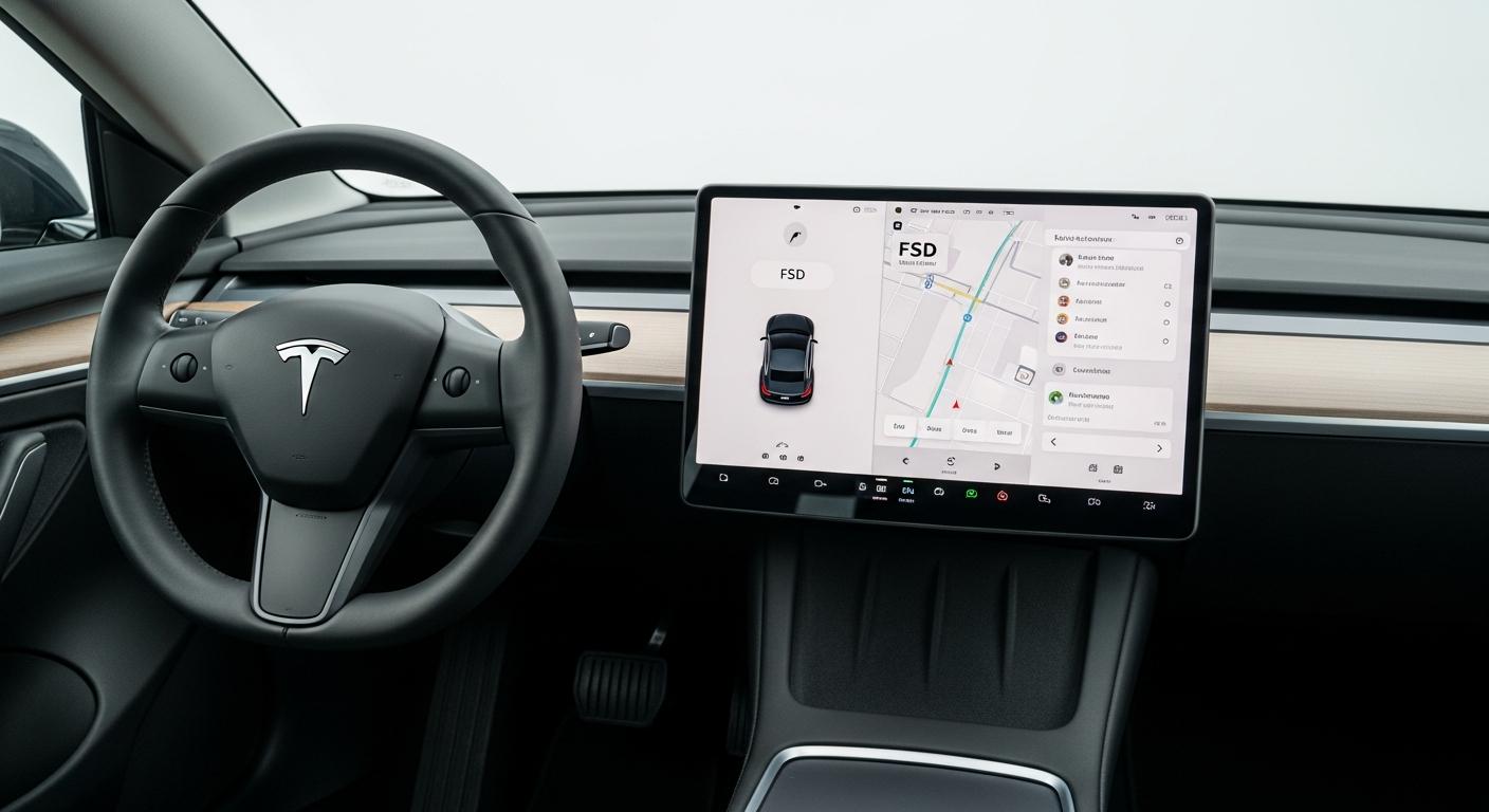 Il dormait ivre au volant : son Tesla FSD a tout géré