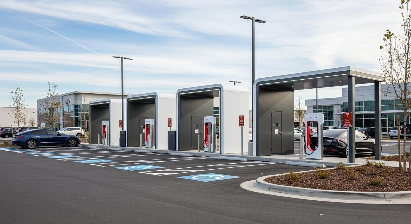 Tesla ouvre son 1er Megacharger public à Los Angeles