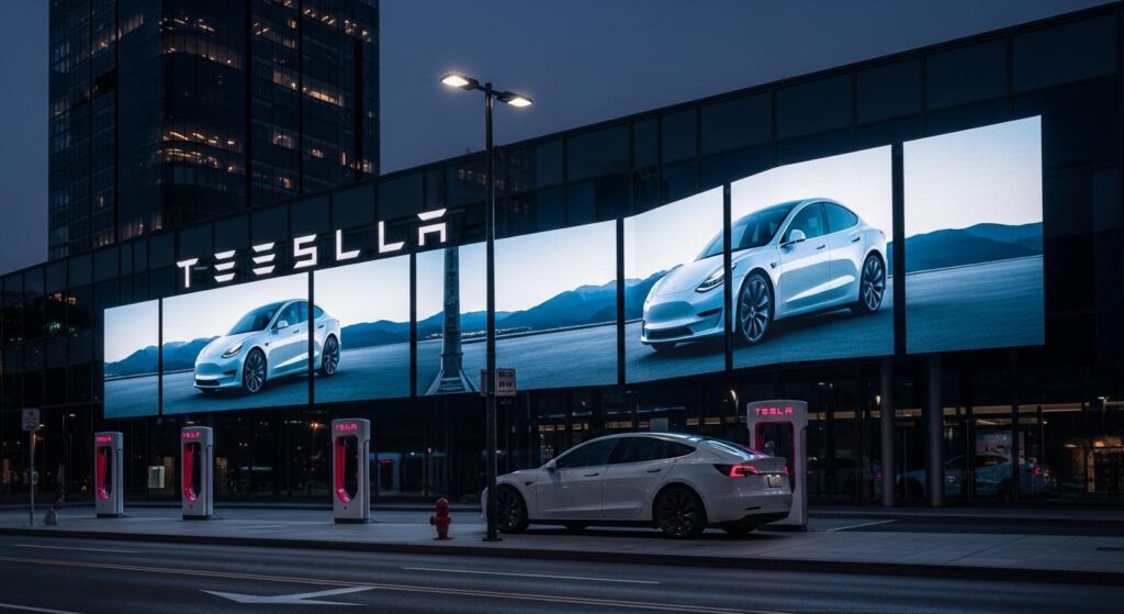 Pourquoi Tesla se lance enfin dans la publicitรฉ digitale ?