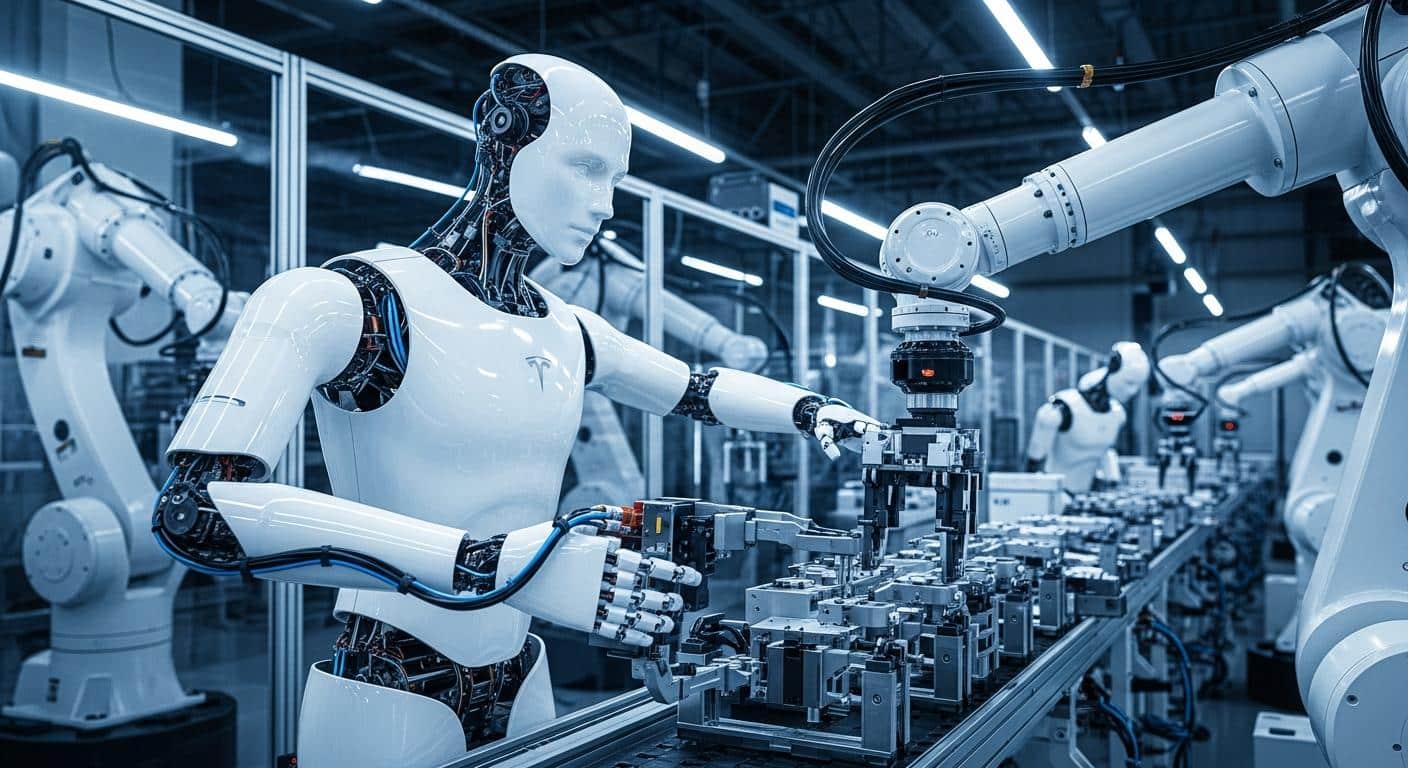 Tesla et l'AGI : Musk promet 1M de robots Optimus par an