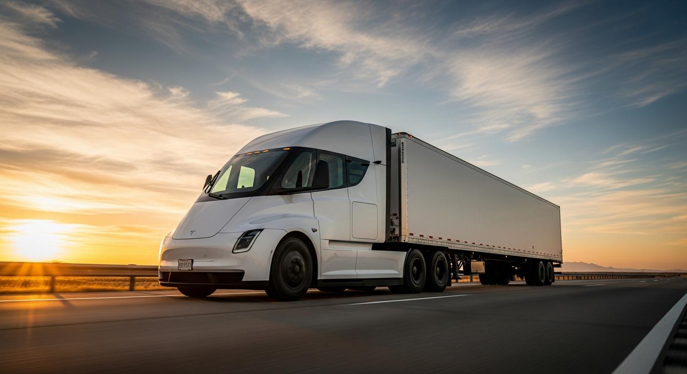 Tesla Semi redessiné : -450 kg, aéro et cellules 4680