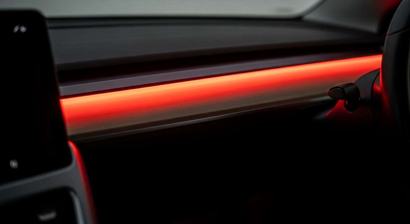 Rave Cave Tesla : l'alerte angle mort en rouge