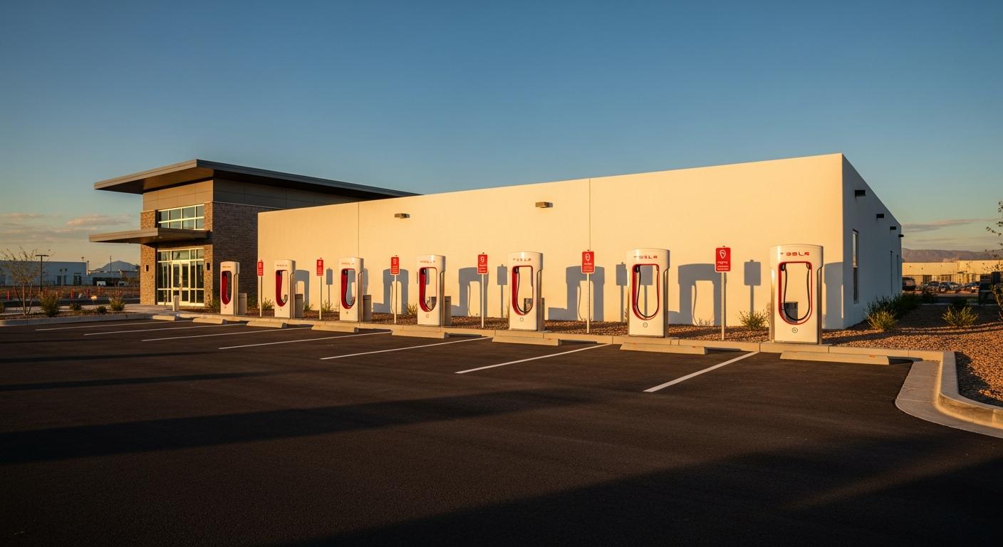 Superchargeurs privés pour Robotaxis : Tesla construit