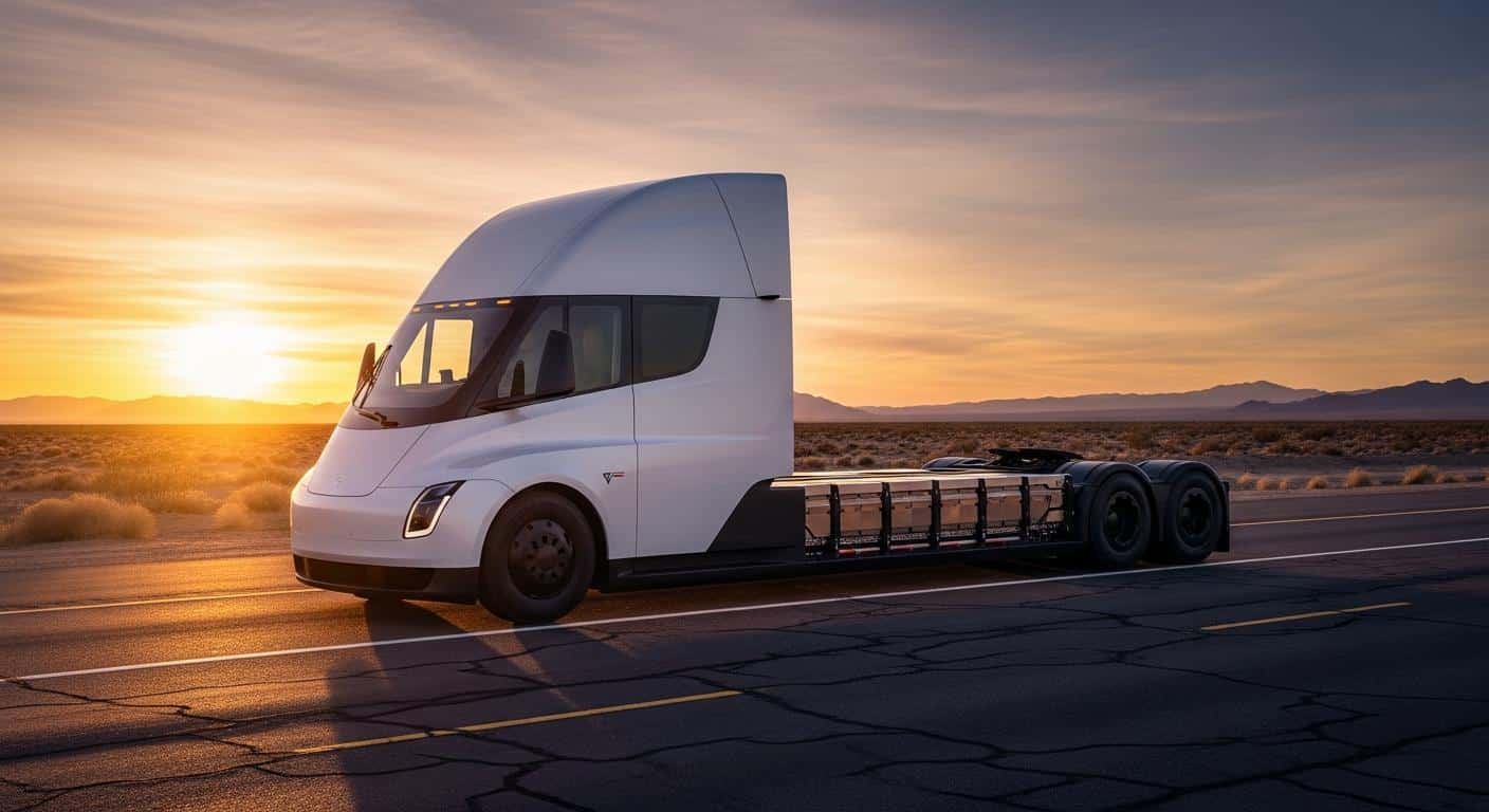 Tesla Semi : la batterie officiellement confirmée à 822 kWh