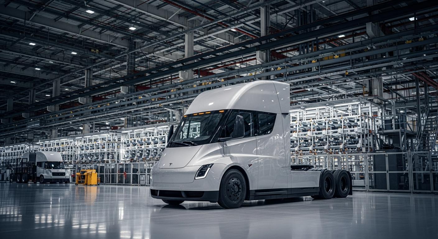 Tesla Semi : la batterie officiellement confirmée à 822 kWh