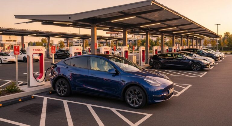 File d'attente Tesla aux Superchargeurs : comment ça marche ?