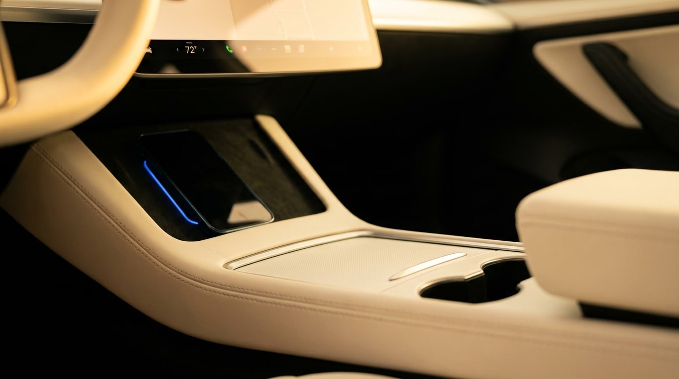 Chargeur sans fil Model Y refroidi : le swap qui marche