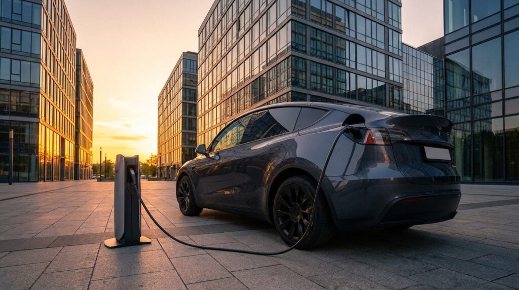 Superchargeur Tesla pliant : la recharge change d'ère
