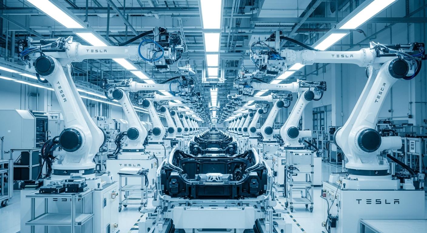 Tesla construit l'usine Optimus : 10M robots/an