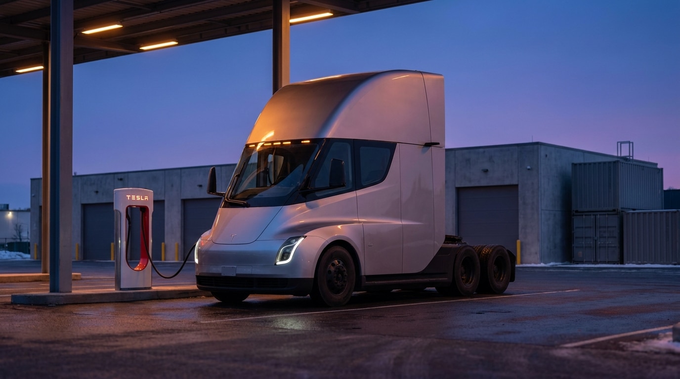 Tesla Semi affronte l'hiver de Chicago avec Paper Transport