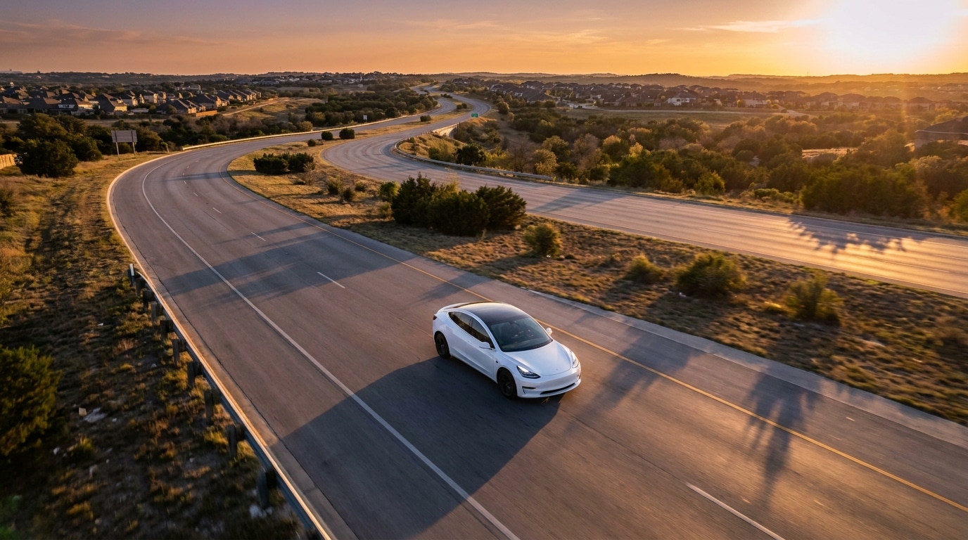 Robotaxi Tesla : la zone d'Austin s'élargit de 24 miles²