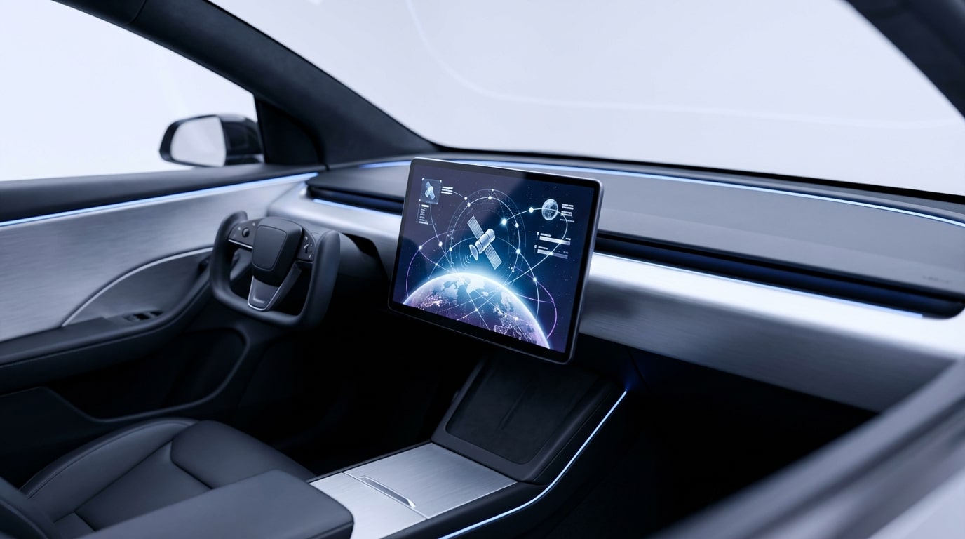 Pourquoi Musk connecte chaque Tesla à Starlink