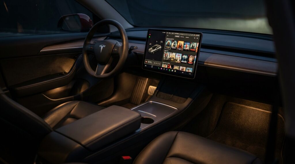 Tesla Theater : Apple TV et Prime Video dans ta Tesla