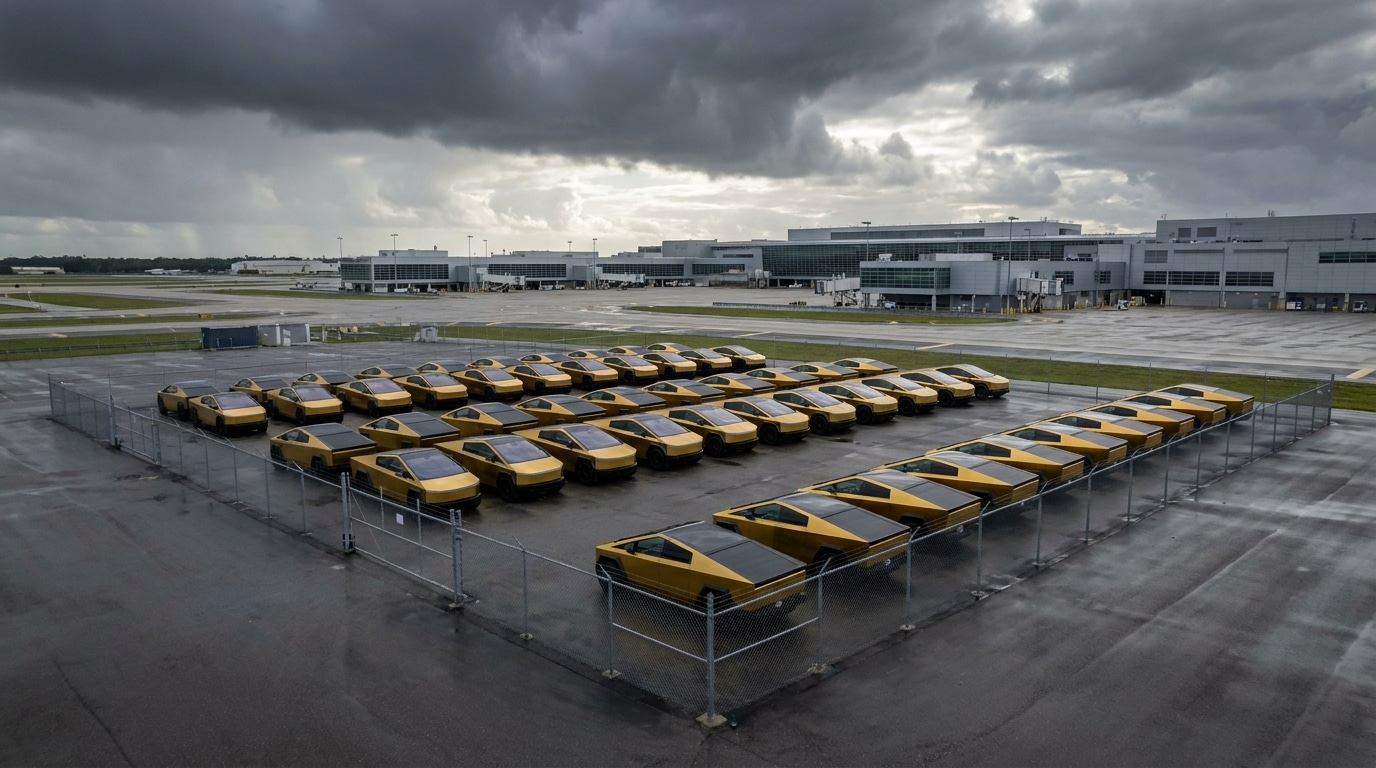 Crash à Miami : des Cybercabs frôlent la catastrophe