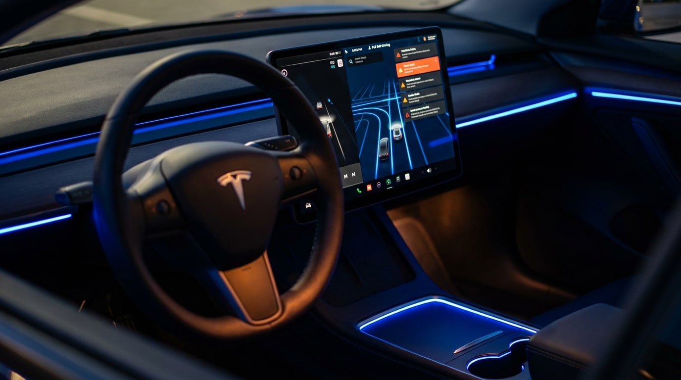 FSD v14.3.9 : Tesla peut prendre le contrôle en route ?