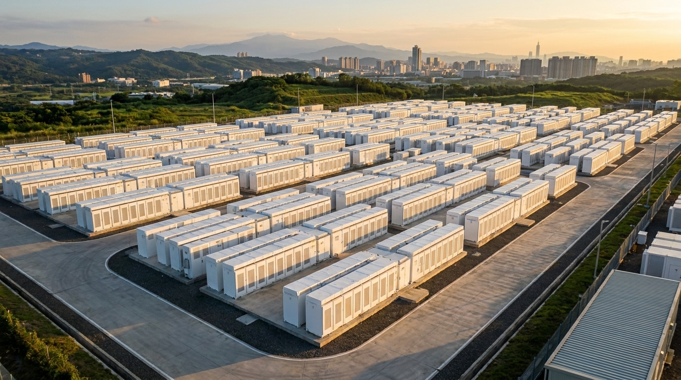Taiwan commande 1 GWh de Megapacks Tesla pour l'IA